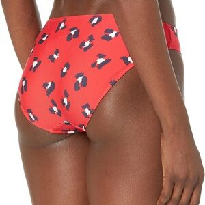 Freya Wildcat Red and Navy Patterned Bikini Bottom Size XL